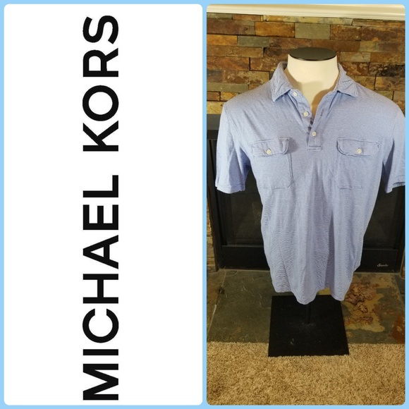 MICHAEL Michael Kors Other - MICHEAL MICHAEL KORS BLUE STRIP POLO!